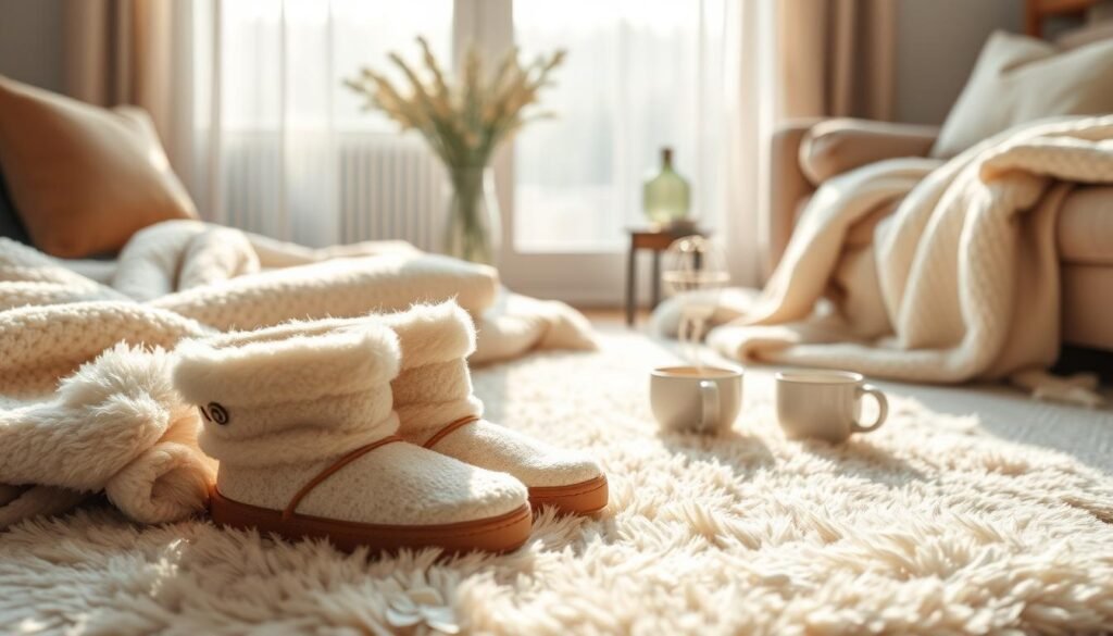 Cozy footwear benefits