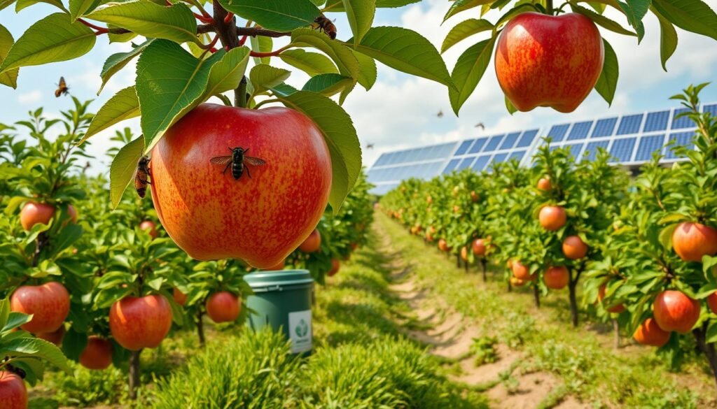 environmental impact of growing large apples